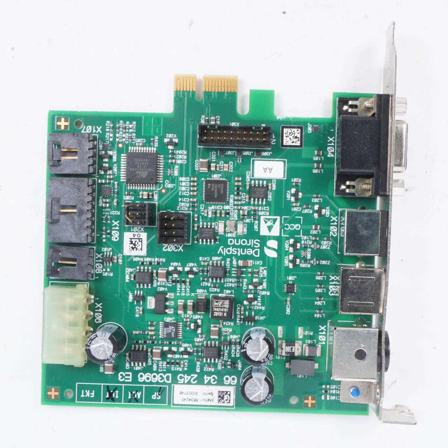 DENTSPLY SIRONA PRIMESCAN FRAME GRABBER D3696 CIRCUIT BOARD REF: 6634245