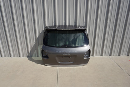 11-14 Porsche Cayenne 958 Trunk Tailgate Liftgate W/ Glass Gray 95851201107 OEM