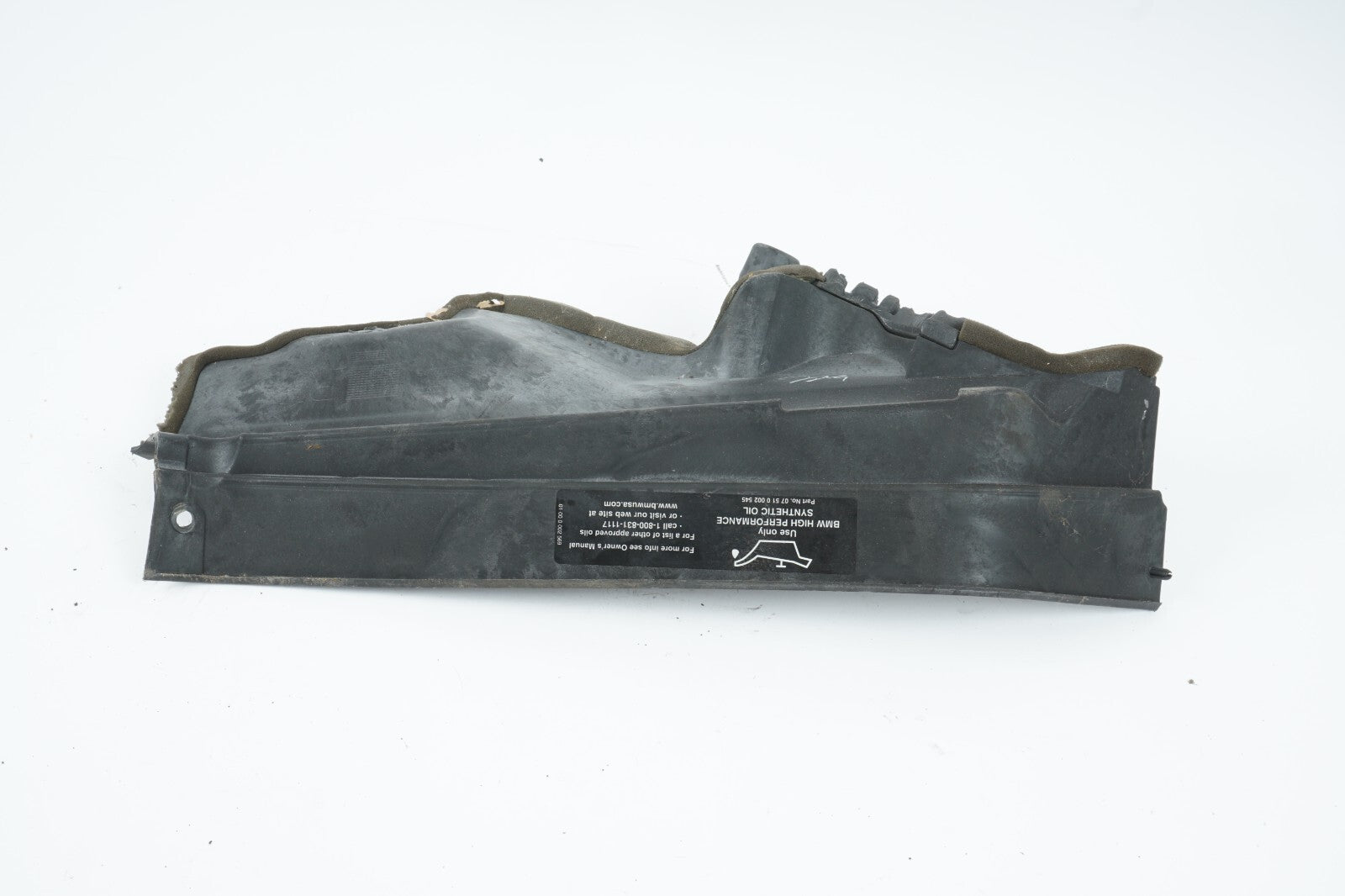 2008 - 2013 BMW X6 UNDER HOOD TRIM COVER RIGHT PASSENGER SIDE OEM