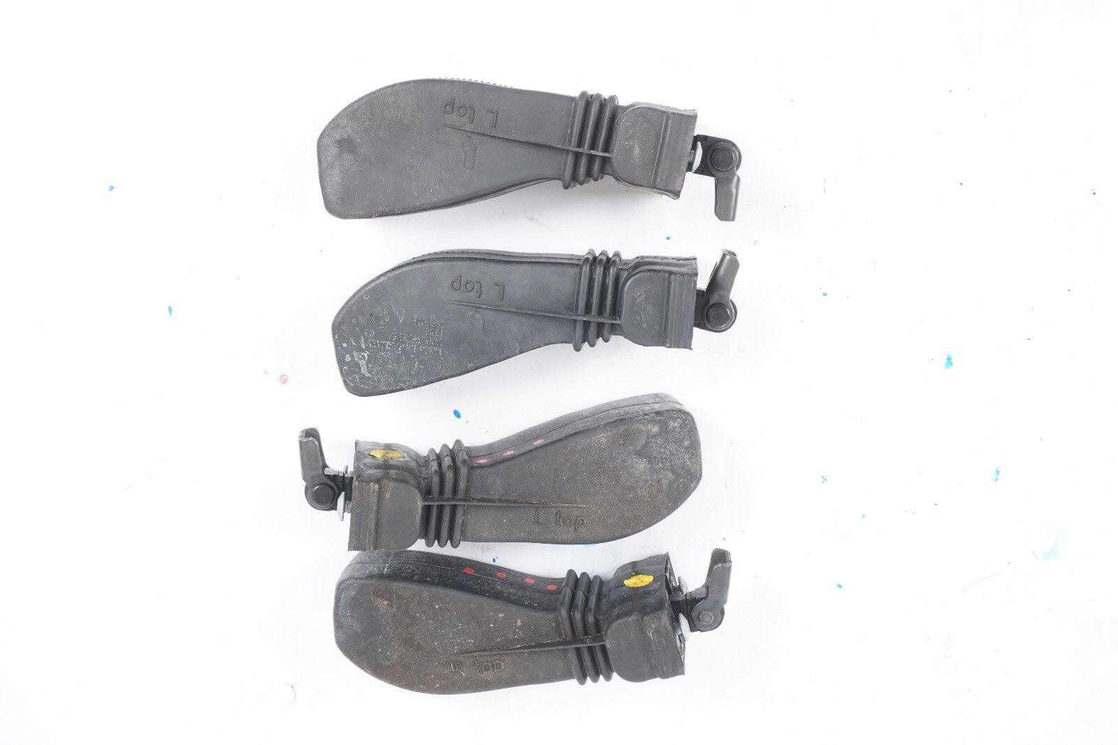 11-18 Porsche Cayenne 958 DOOR HINGE CHECK STRAP STOPPER SET OF 4 OEM