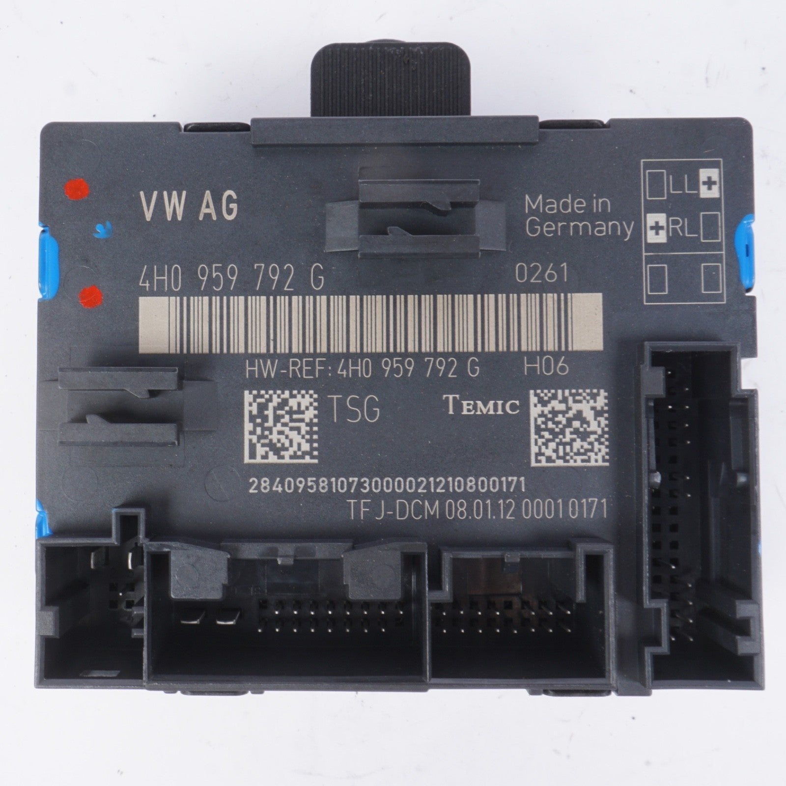 11-17 AUDI A8L FRONT RIGHT PASSENGER SIDE DOOR CONTROL MODULE OEM