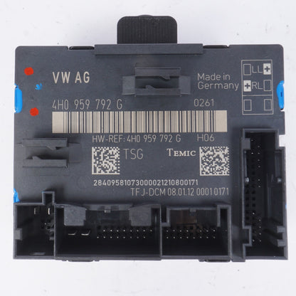 11-17 AUDI A8L FRONT RIGHT PASSENGER SIDE DOOR CONTROL MODULE OEM