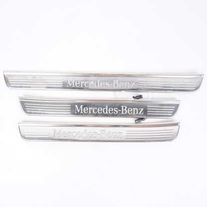 2014 - 20 Mercedes W222 S550 S600 Front & Rear Illuminated Door Step Sill Panel