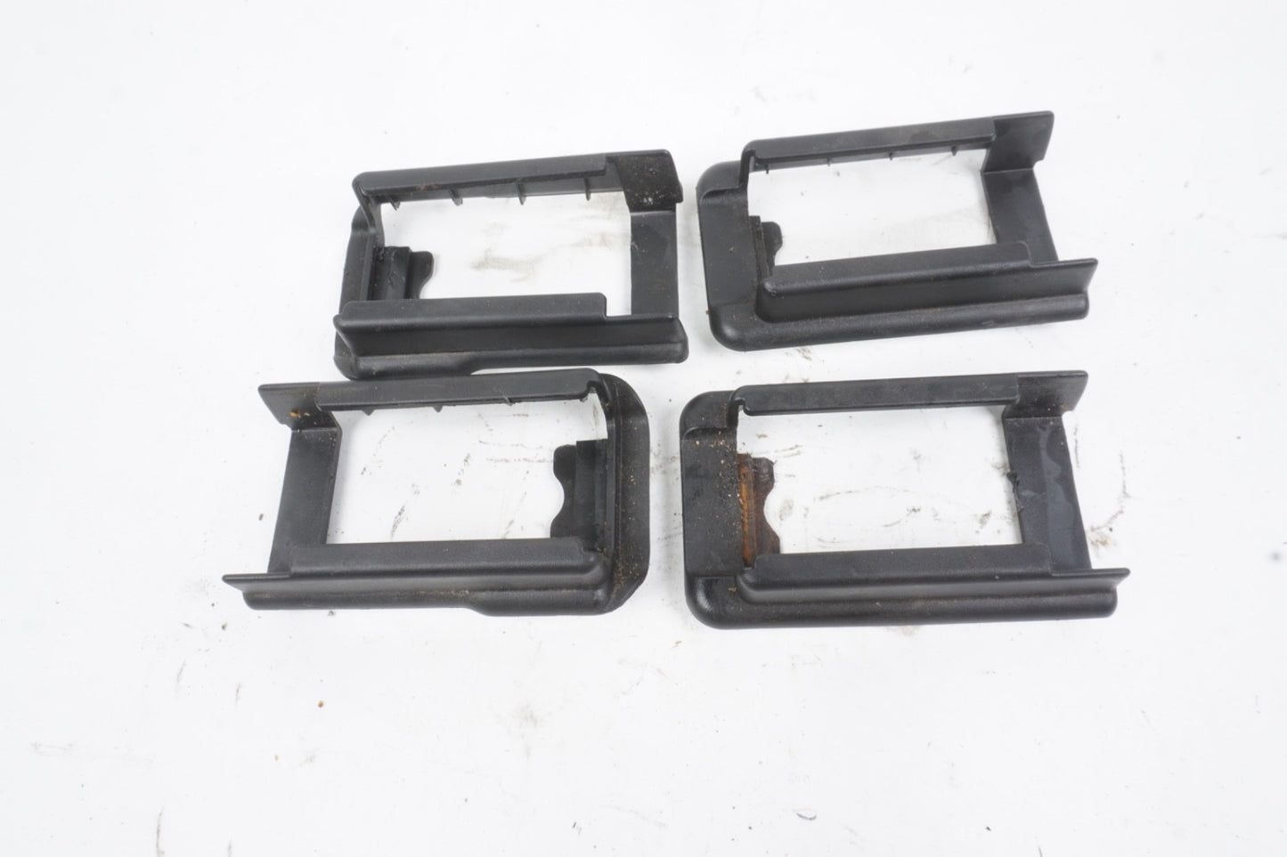 2014 - 2024 MASERATI GHIBLI FRONT LEFT SEAT TRACK TRIM COVER SET OF 4 OEM