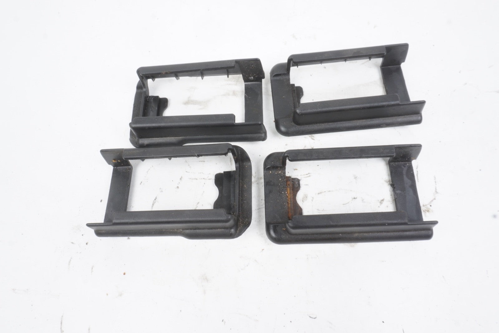2014 - 2024 MASERATI GHIBLI FRONT LEFT SEAT TRACK TRIM COVER SET OF 4 OEM