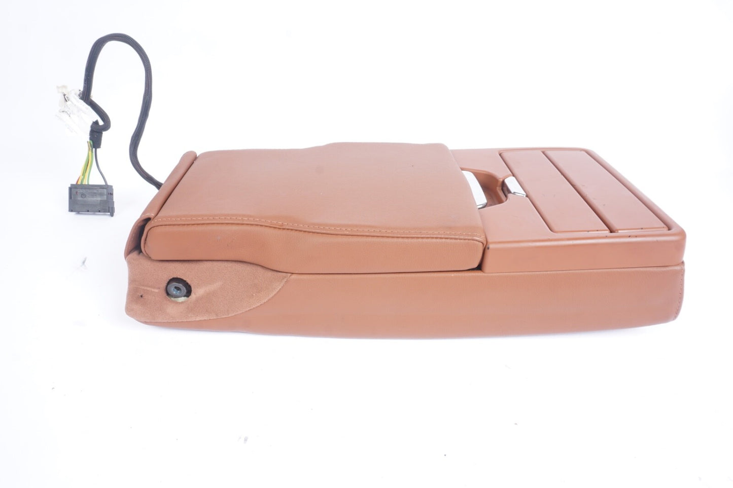 2014-2022 maserati ghibli REAR arm rest lid cover armrest cup holder brown OEM