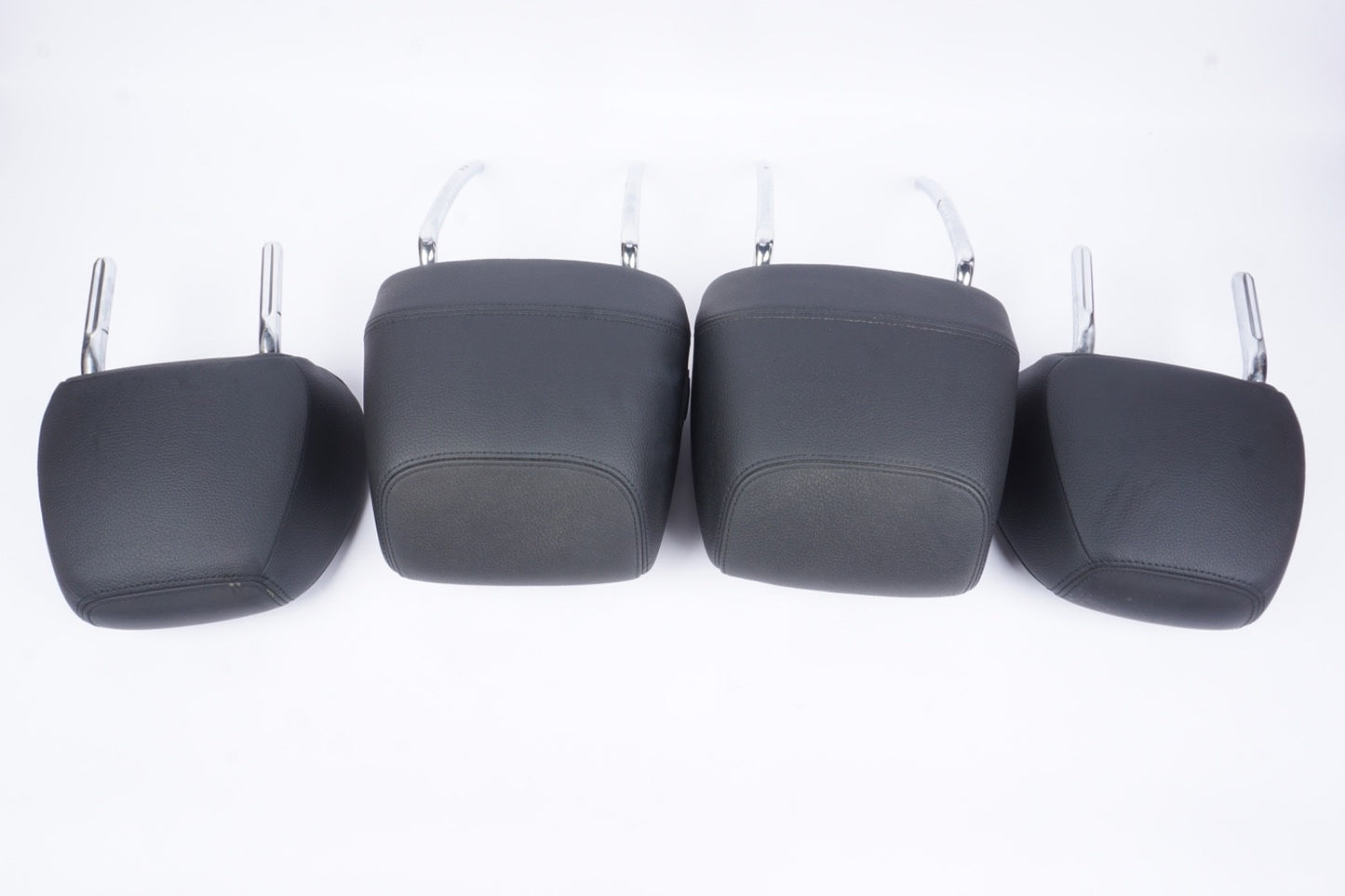 14-17 BMW 428i Left Right Front Rear Seat Black Leather Convertible Head Rest