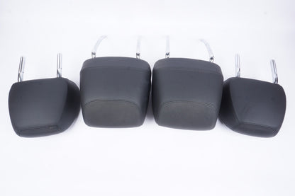 14-17 BMW 428i Left Right Front Rear Seat Black Leather Convertible Head Rest