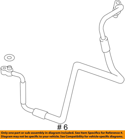 12-15 AUDI A7 A6 3.0L Air Conditioning Discharge Line AC Hose 4G0260701K