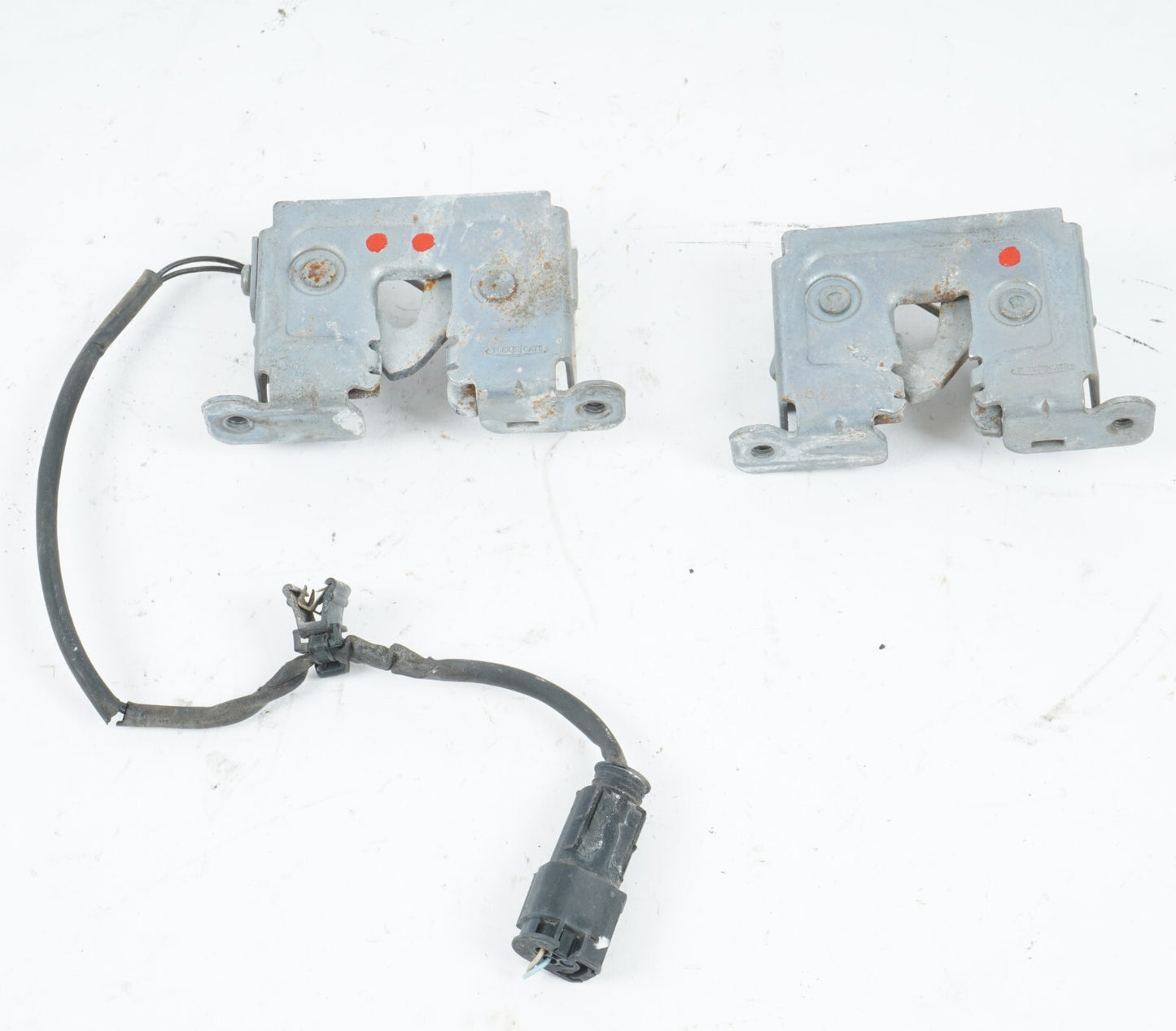 2008 - 2013 BMW X6 HOOD LOCK LATCH ACTUATOR SET OF 2 OEM