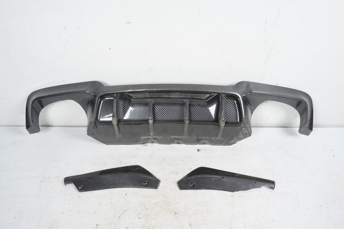 2011-2013 BMW 550i F10 Rear Bumper Lower Valance Spoiler Carbon OEM