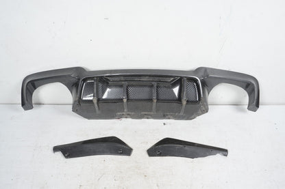 2011-2013 BMW 550i F10 Rear Bumper Lower Valance Spoiler Carbon OEM
