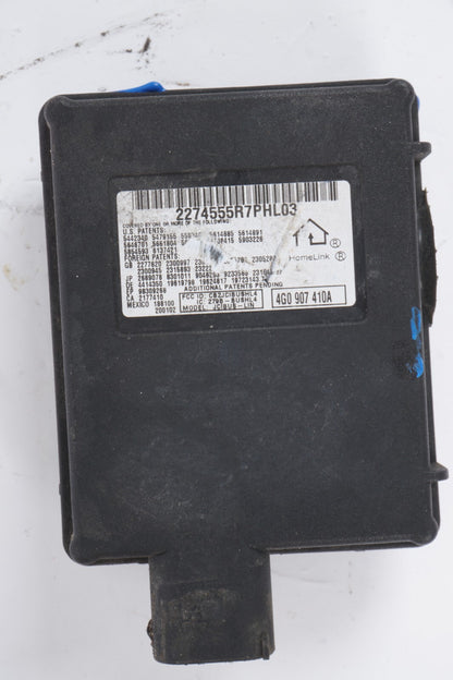 12-17 AUDI A8L A8 HOMELINK GARAGE DOOR MODULE 4G0907410A OEM