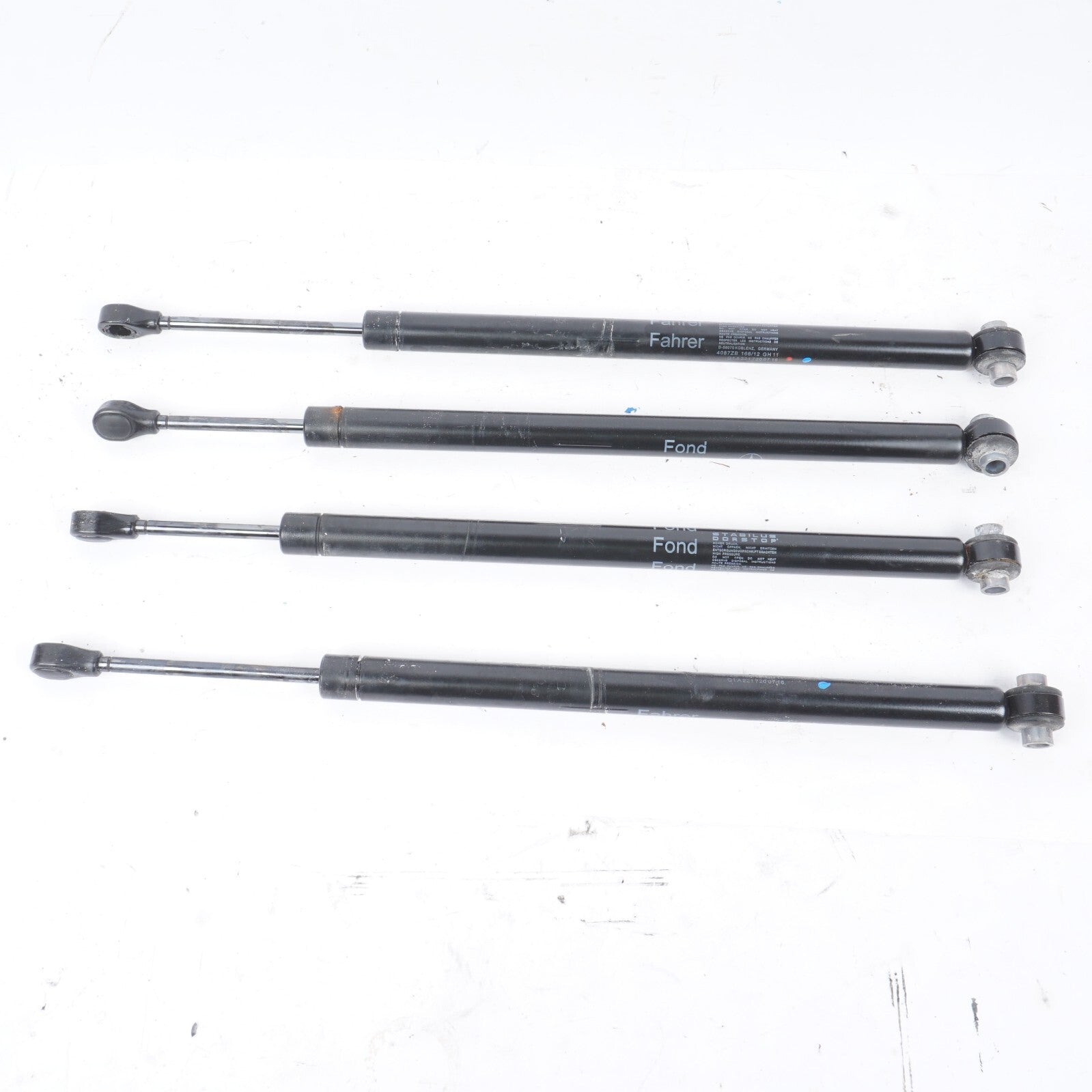 07-13 Mercedes W221 S550 S63 AMG Door Hinge Shock Strut Set Of 4 OEM