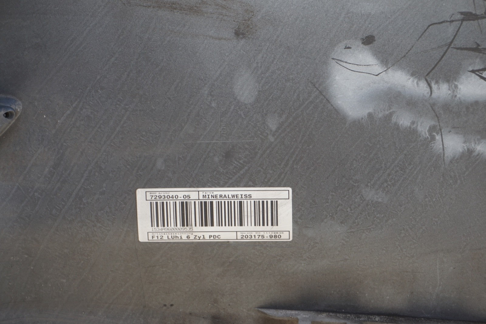 2012 - 2018 BMW 640i F06 REAR BUMPER COVER W/ PDC SENSORS OEM