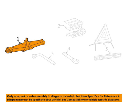 06-10 MERCEDES R350 R500 W251 EMERGENCY SPARE TIRE JACK TOOL KIT PUMP OEM
