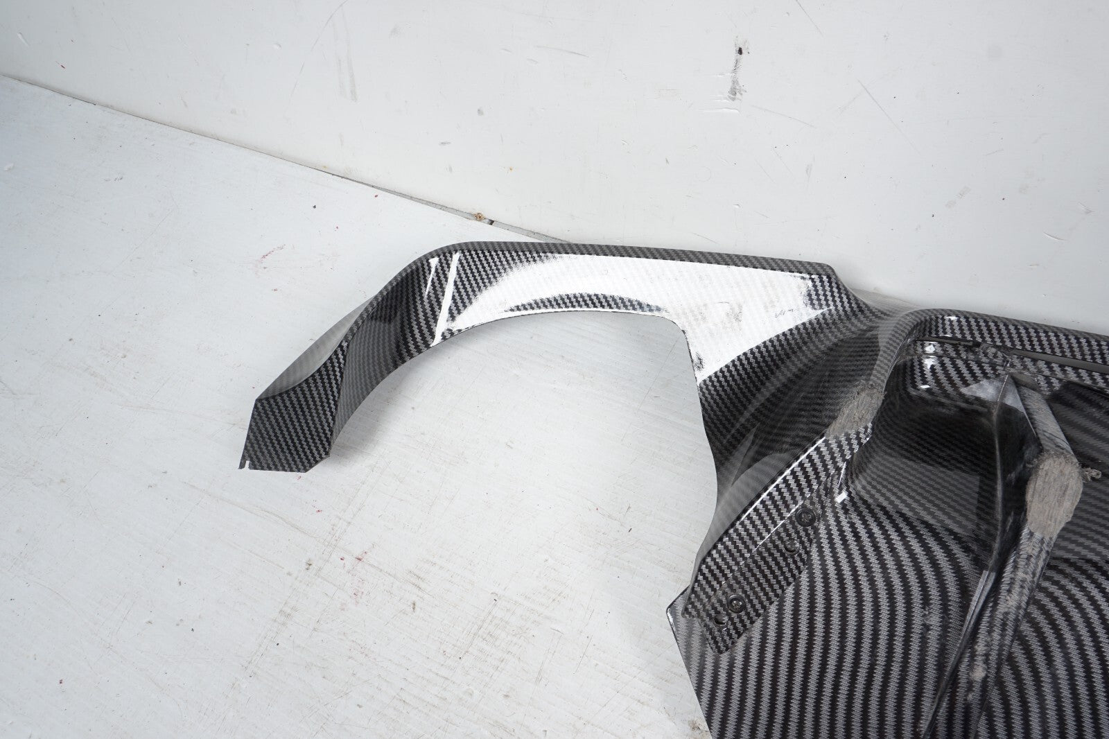 2011-2013 BMW 550i F10 Rear Bumper Lower Valance Spoiler Carbon OEM