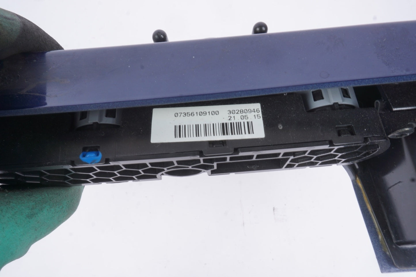 2016-18 FIAT 500X CENTER DASH TRIM BEZEL W/ HAZARD TRACTION SWITCH BLUE OEM