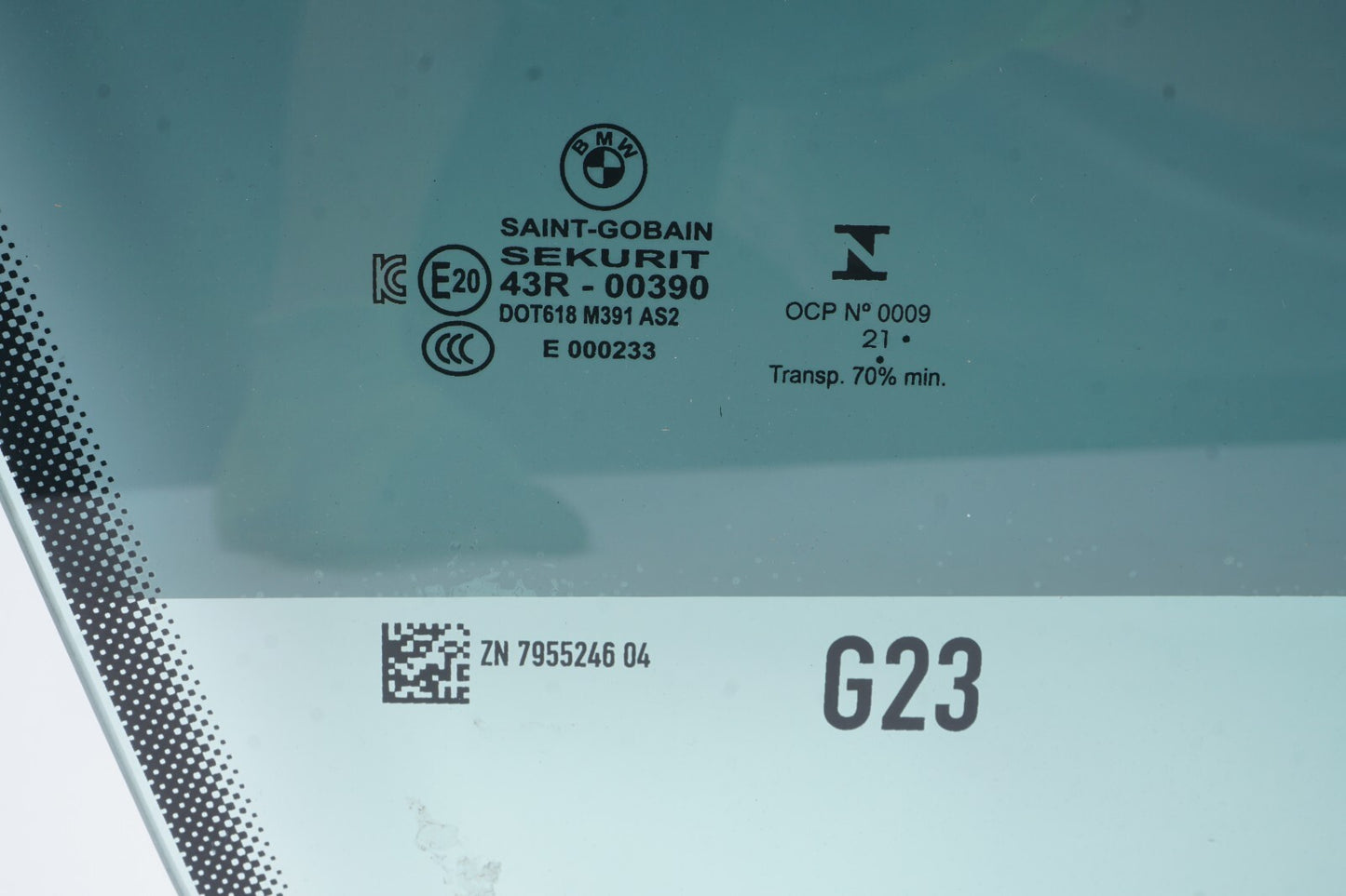 2020 - 2024 BMW 430I Convertible Front Right Passenger Window Glass OEM