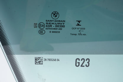 2020 - 2024 BMW 430I Convertible Front Right Passenger Window Glass OEM