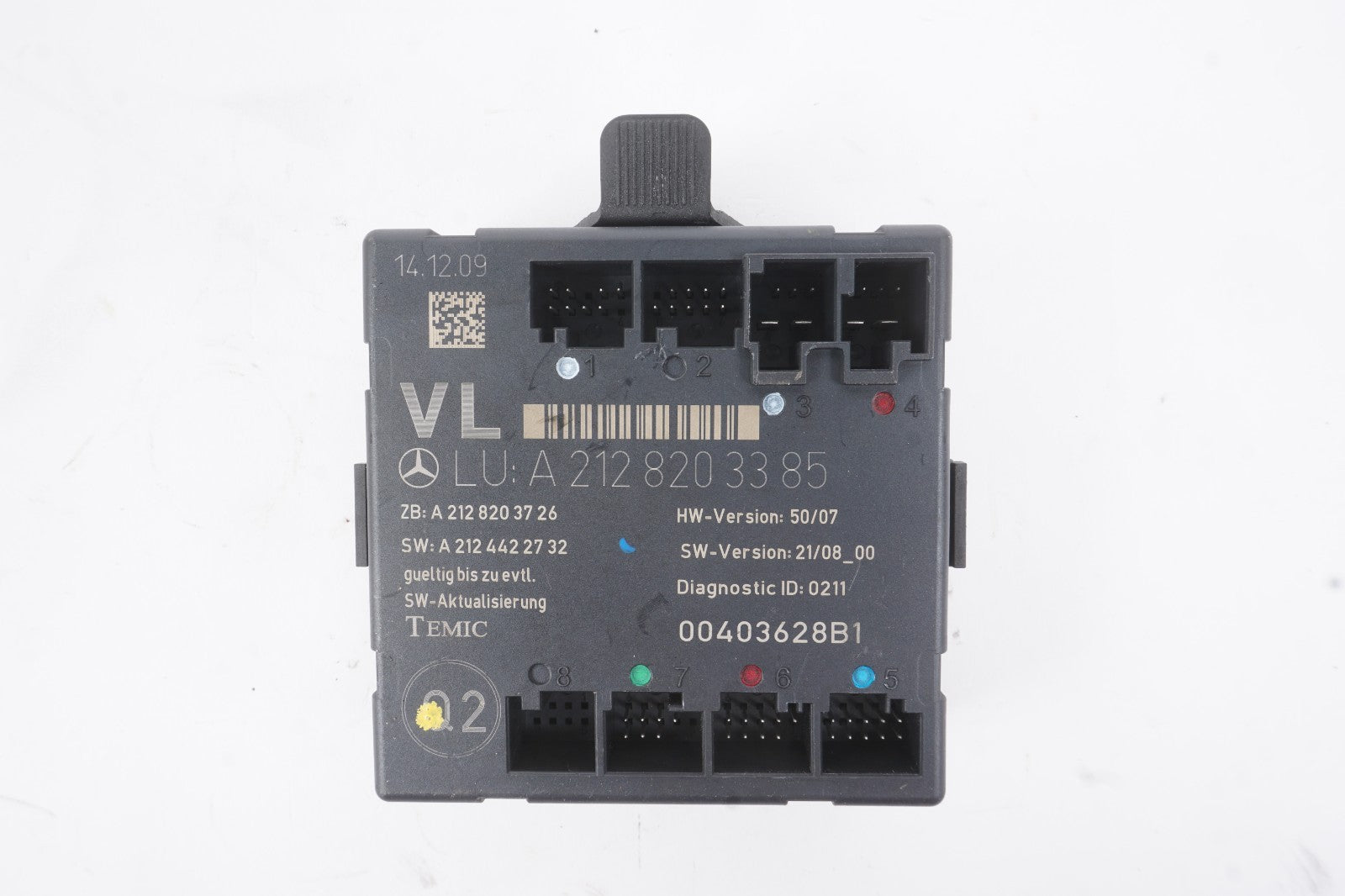08-14 Mercedes-Benz C300 Front Left Driver Door Control Module 2128203385 OEM