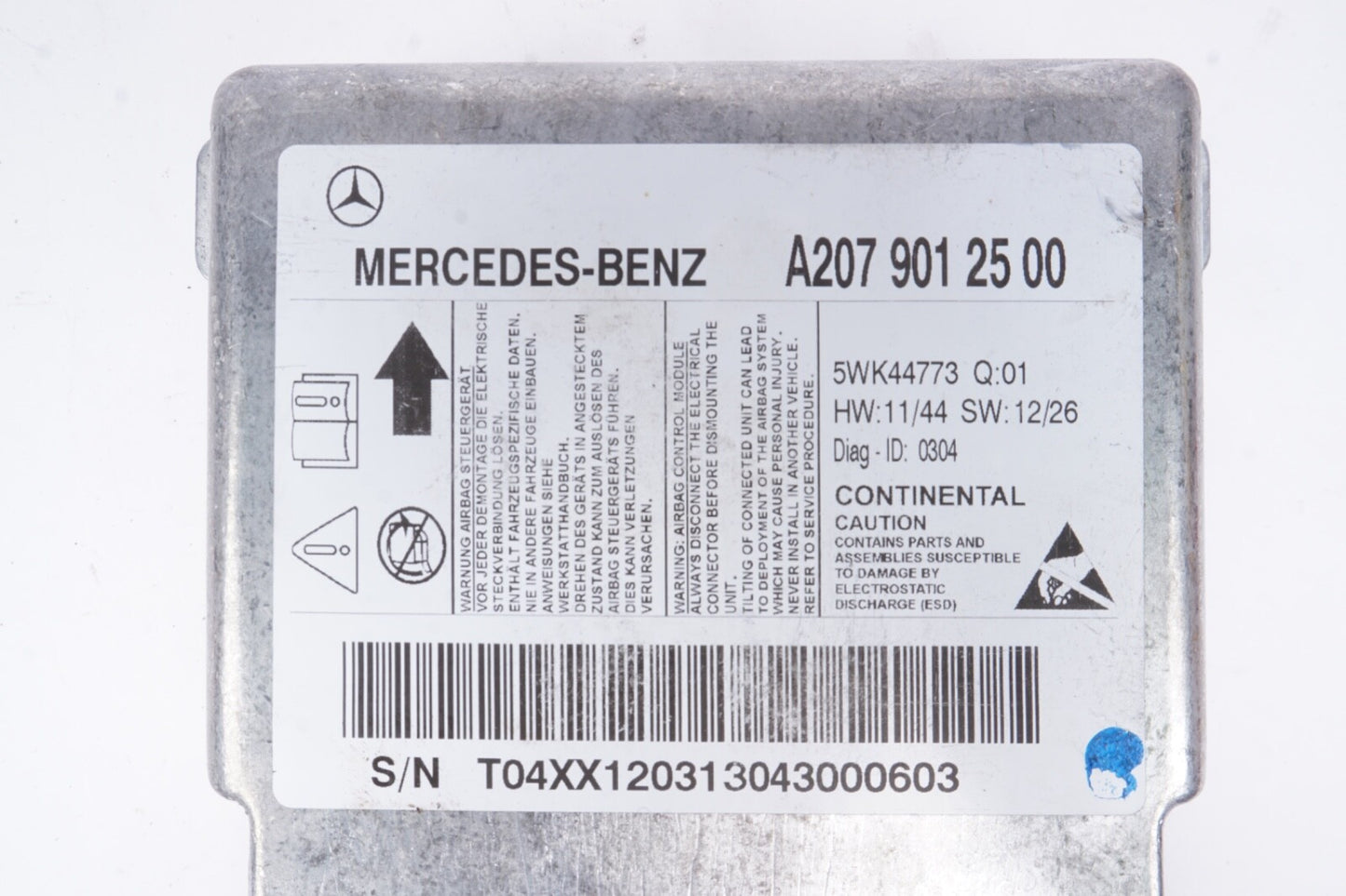 14 MERCEDES E350 COUPE W207 CONTROL MODULE COMPUTER OEM - CLEAN A2079012500