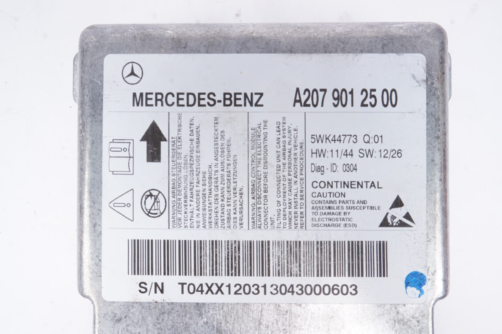 14 MERCEDES E350 COUPE W207 CONTROL MODULE COMPUTER OEM - CLEAN A2079012500