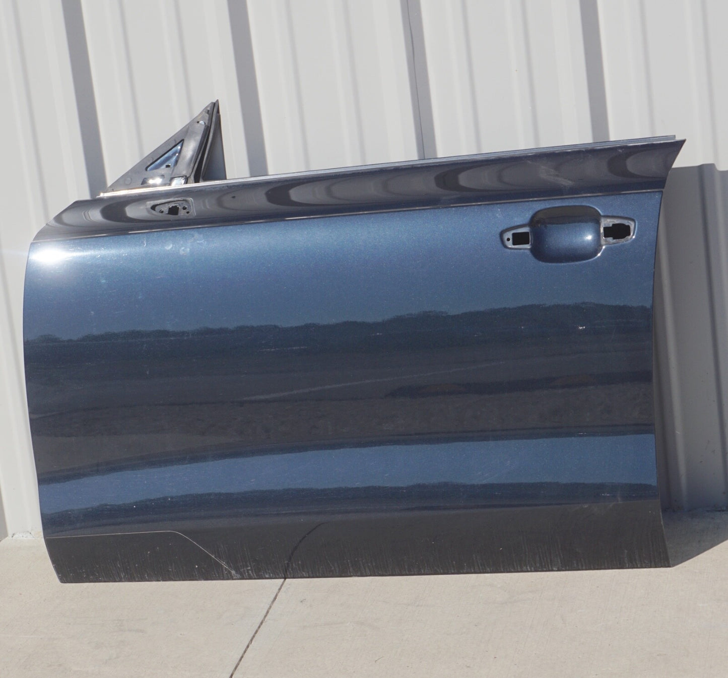 2012 - 2018 AUDI A7 FRONT DOOR SHELL LEFT DRIVER SIDE OEM BLUE