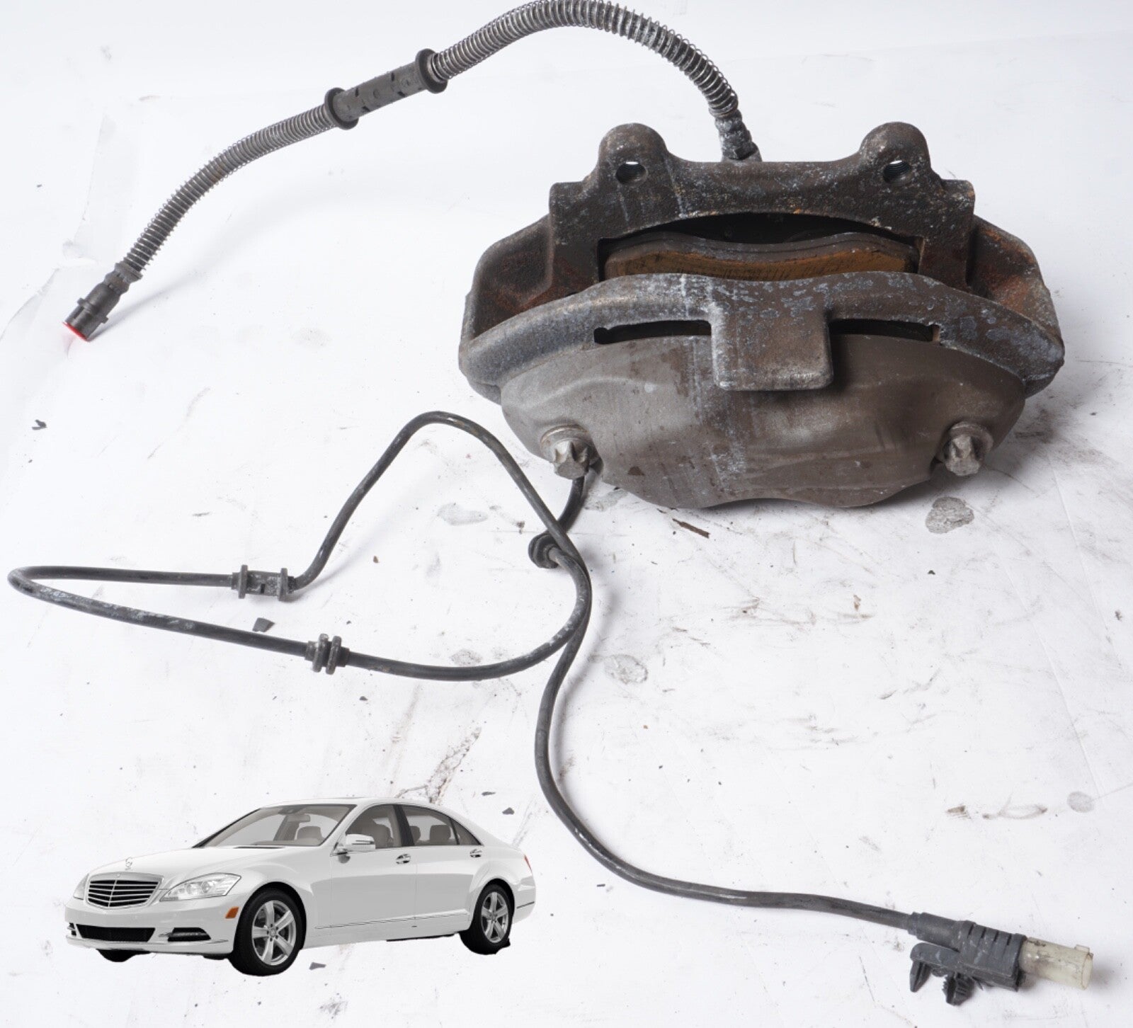 07-14 Mercedes W216 CL550 S550 RWD Front  Right Brake Caliper OEM