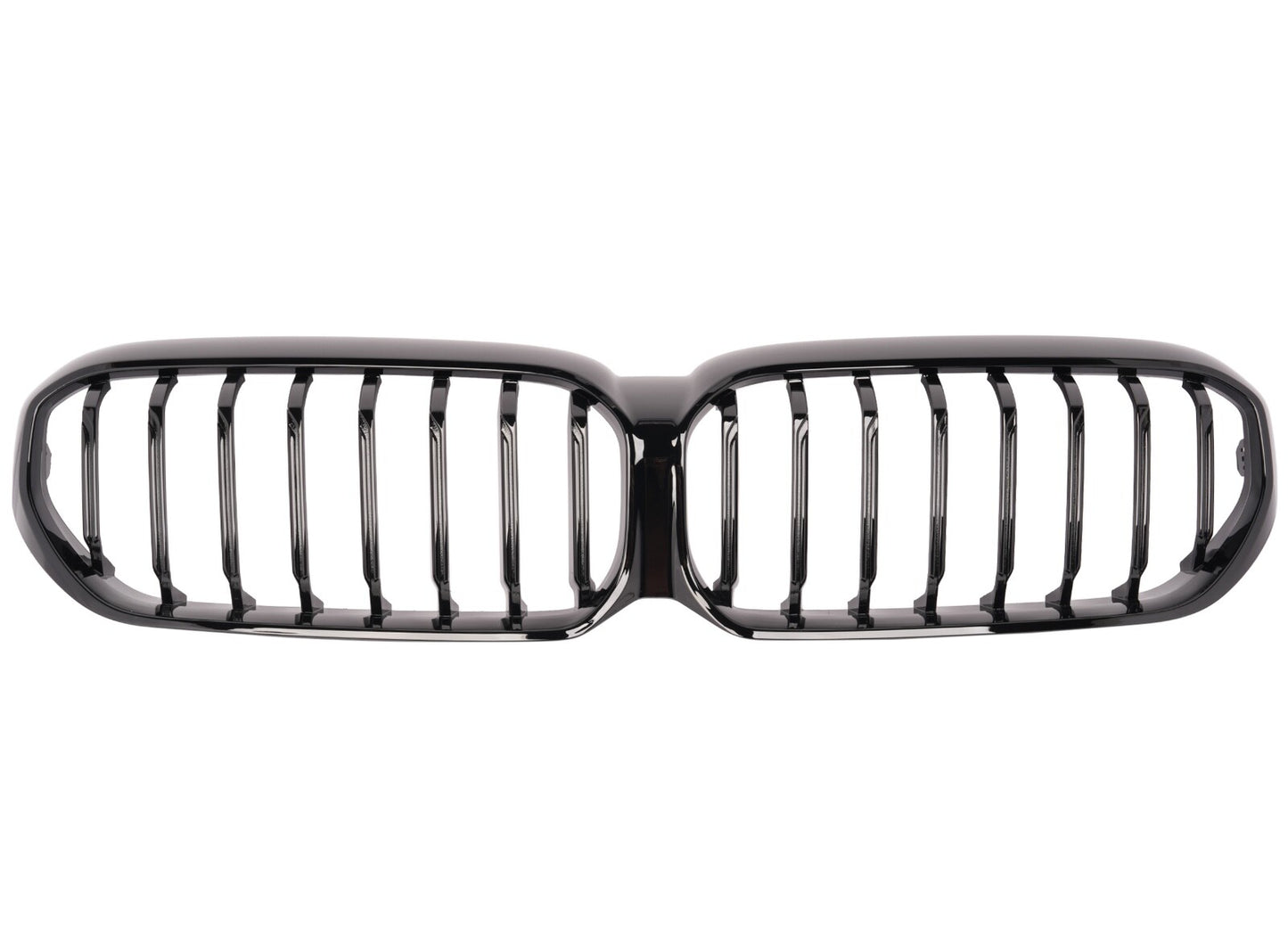 For 2021 2022 BMW G30 G31 LCI Glossy Black Front Kidney Grille Grill - NO CAMERA
