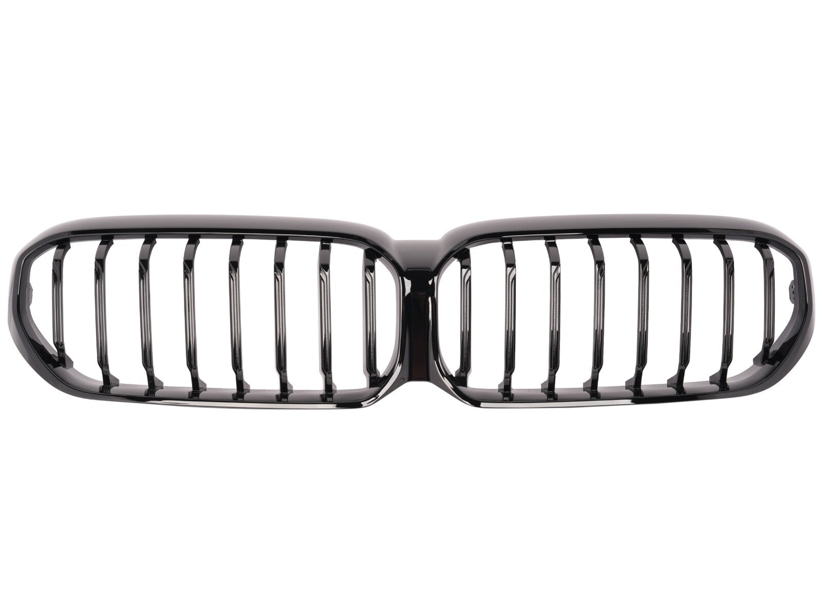 For 2021 2022 BMW G30 G31 LCI Glossy Black Front Kidney Grille Grill - NO CAMERA