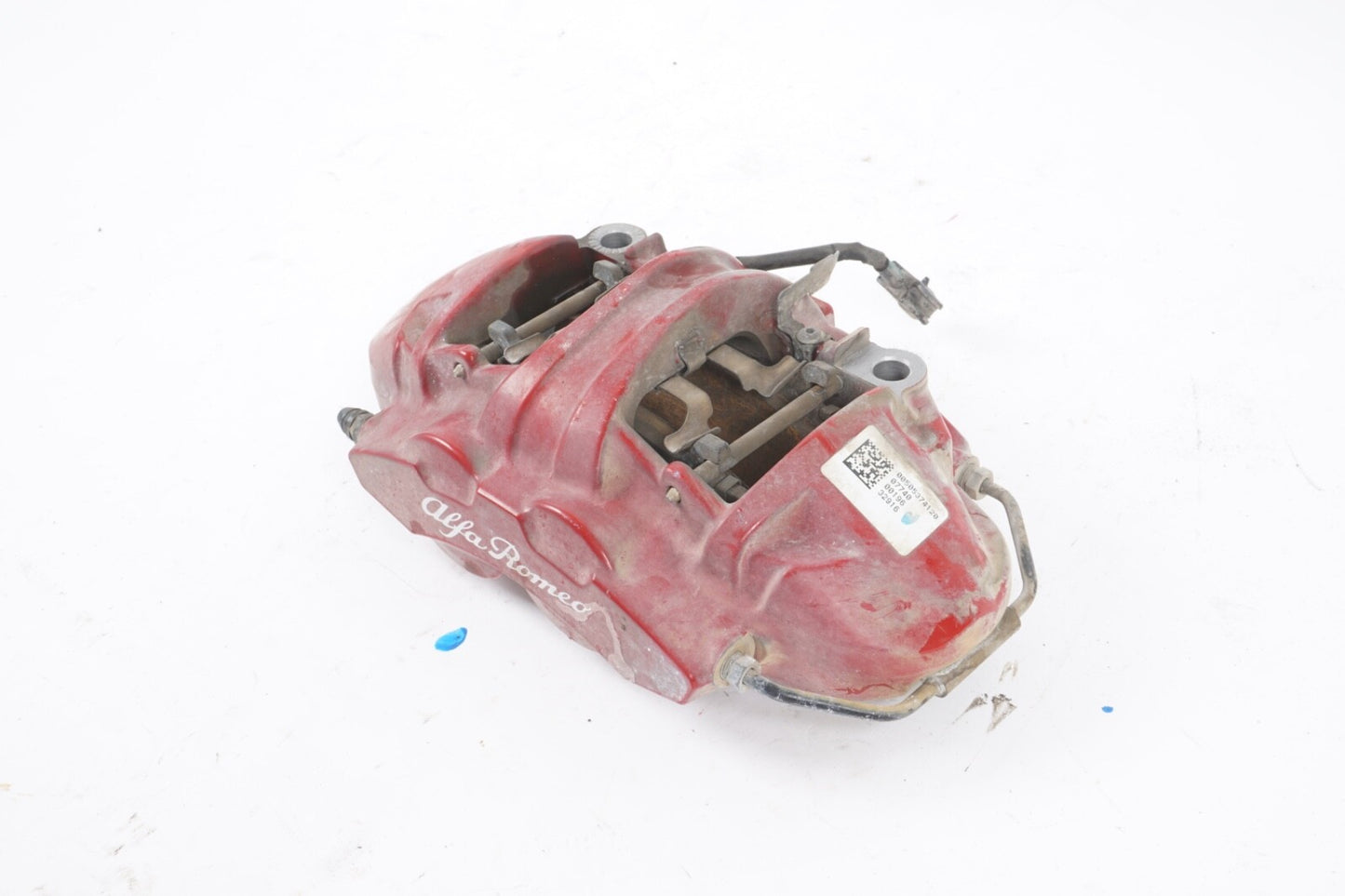 2017-2019 ALFA ROMEO GIULIA 2.0L RWD FRONT LEFT SIDE ABS BRAKE CALIPER RED OEM