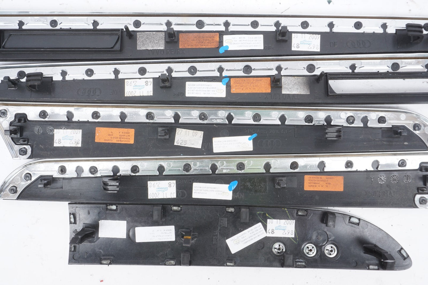 2005 - 2011 Audi A6 Dash & Door Panel Wooden Trim Front & Rear SET OEM