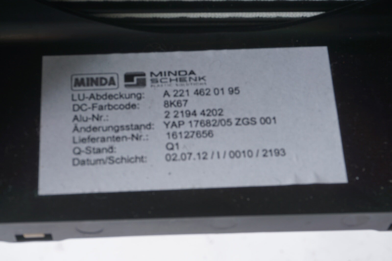 07-10 Mercedes W216 CL600 CL550 Steering Column Trim Shroud Cover 2214920195 OEM