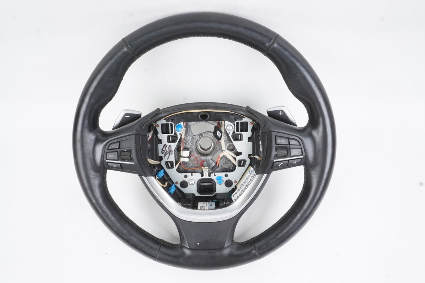 2011 - 2015 BMW F13 F01 F02 650i Sport Leather Steering Wheel Black OEM