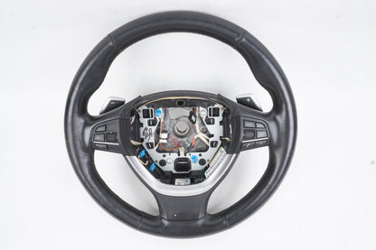 2011 - 2015 BMW F13 F01 F02 650i Sport Leather Steering Wheel Black OEM