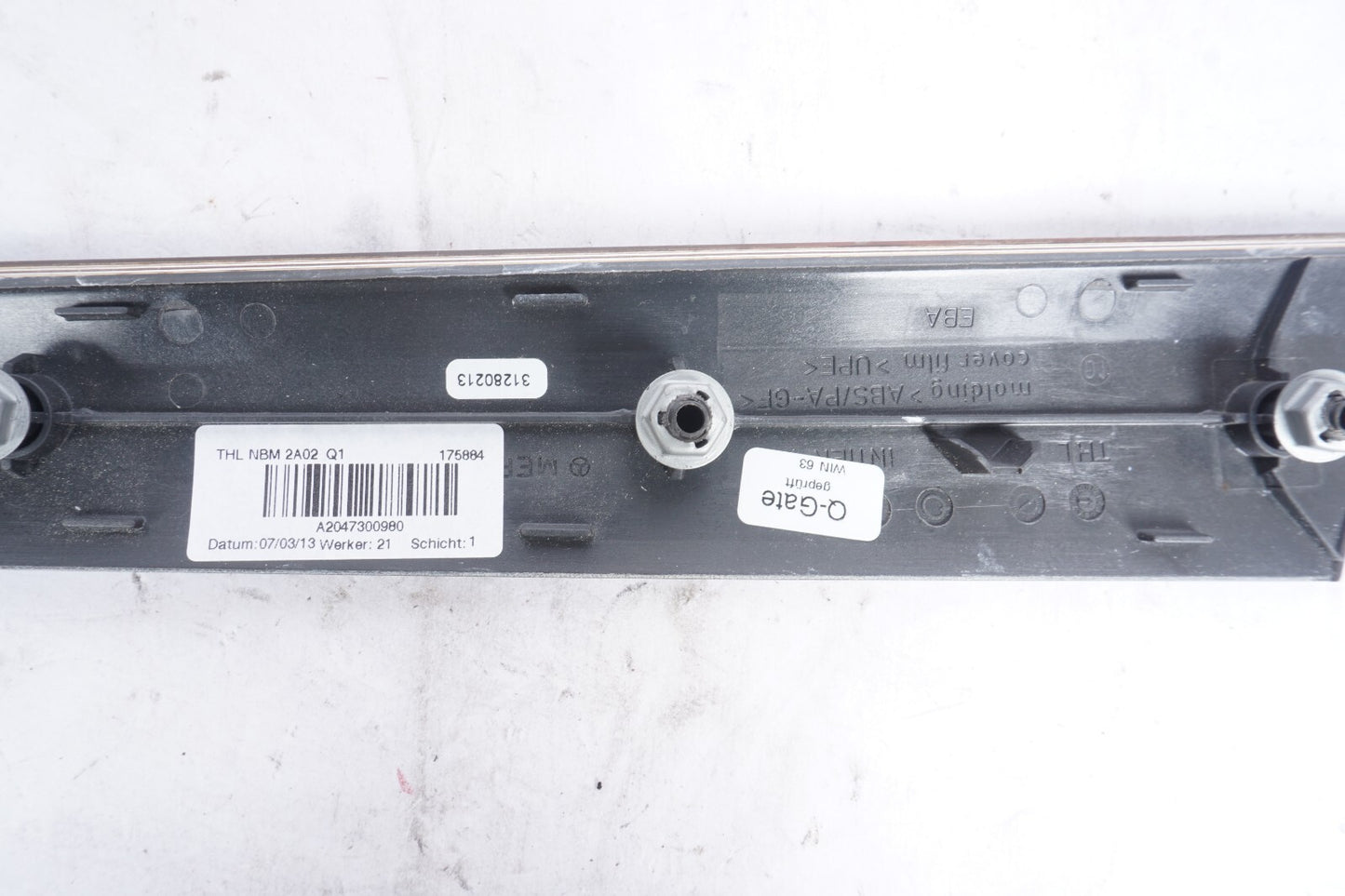 08-14 Mercedes C250 C300 C350 Rear Door Panel Woodgrain Trim Left & Right OEM