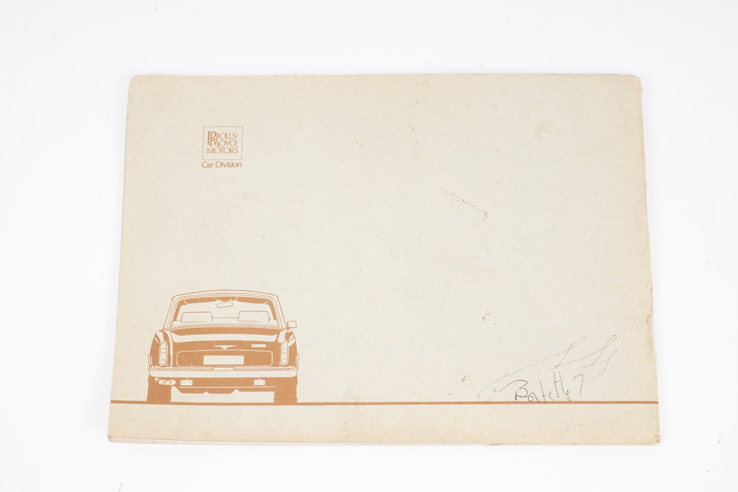 ROLLS ROYCE SILVER SHADOW II BENTLEY T2 INFOMARTION FOR CUSTOMER