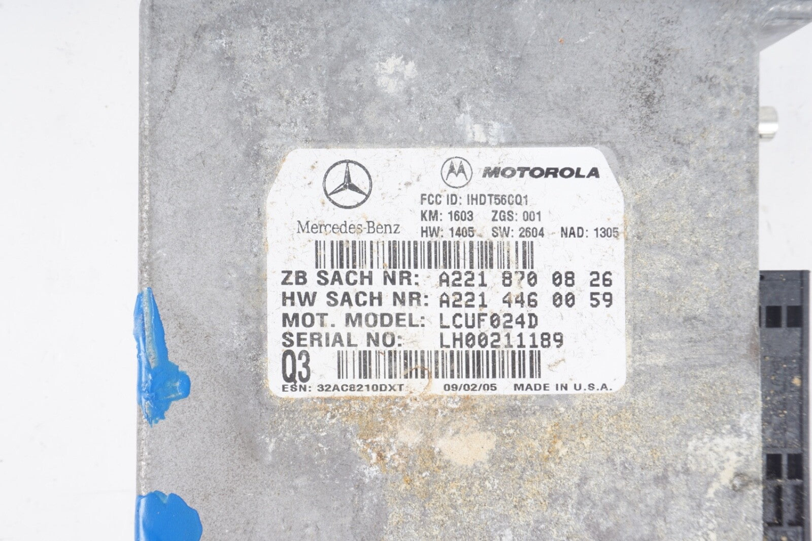 Mercedes R230 SL550 S550 S400 CLS55 AMG Voice Communication Control Module OEM