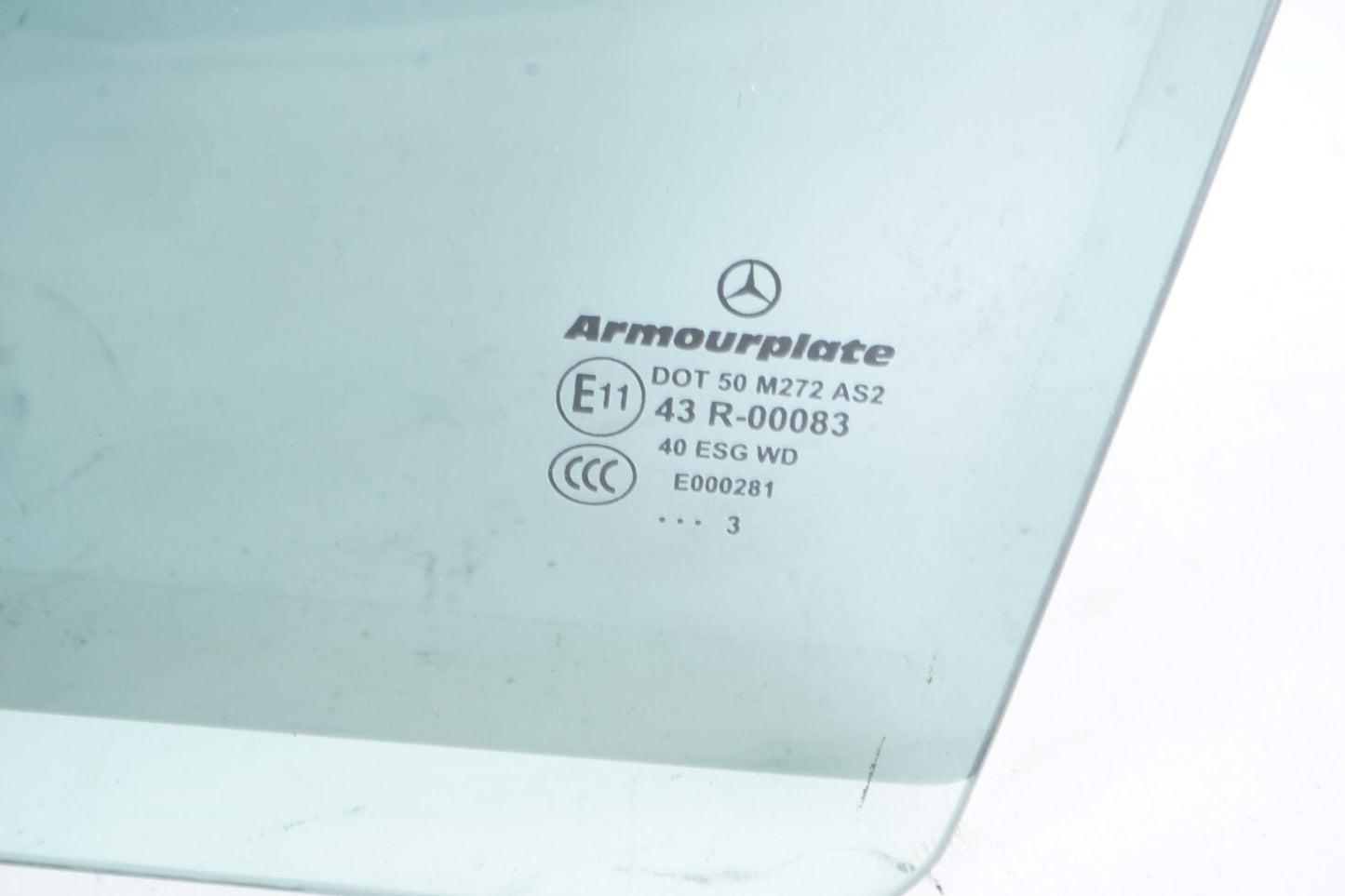 08-14 Mercedes C300 C350 W204 Rear Left Driver Side Door Window Glass OEM
