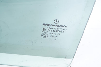 08-14 Mercedes C300 C350 W204 Rear Left Driver Side Door Window Glass OEM