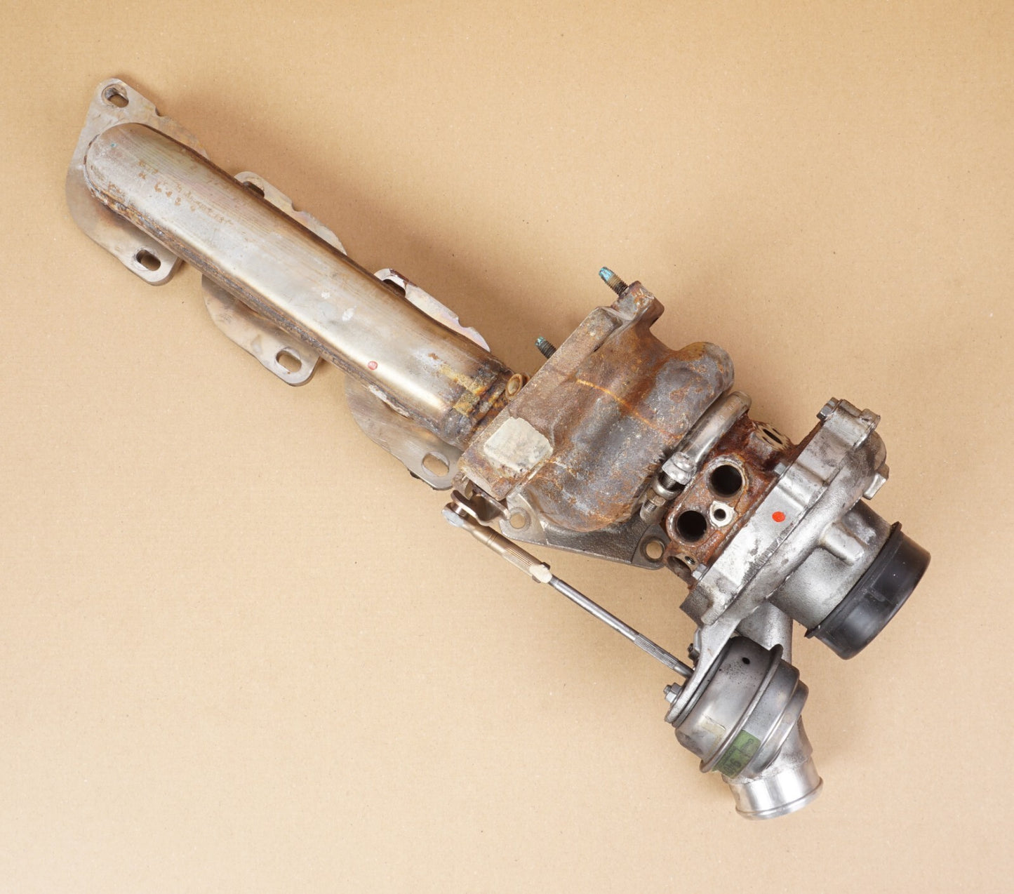 11-13 Mercedes CL550 S550 Left Side Turbocharger Turbo Charger Manifold OEM 56k