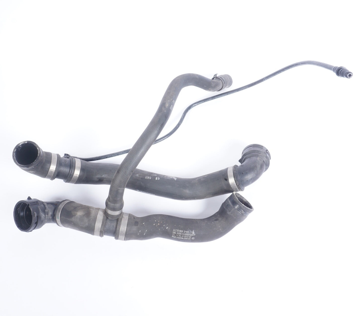 03-06 Mercedes R230 SL500 Upper Radiator Coolant Hose 2305010282 OEM Set