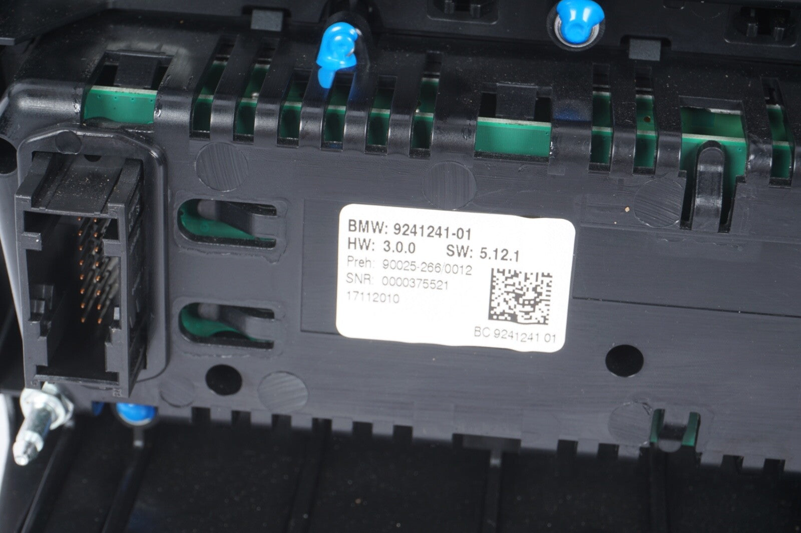2011-2017 BMW 535 528 550 5-SERIES CLIMATE CONTROL UNIT 9241241-01