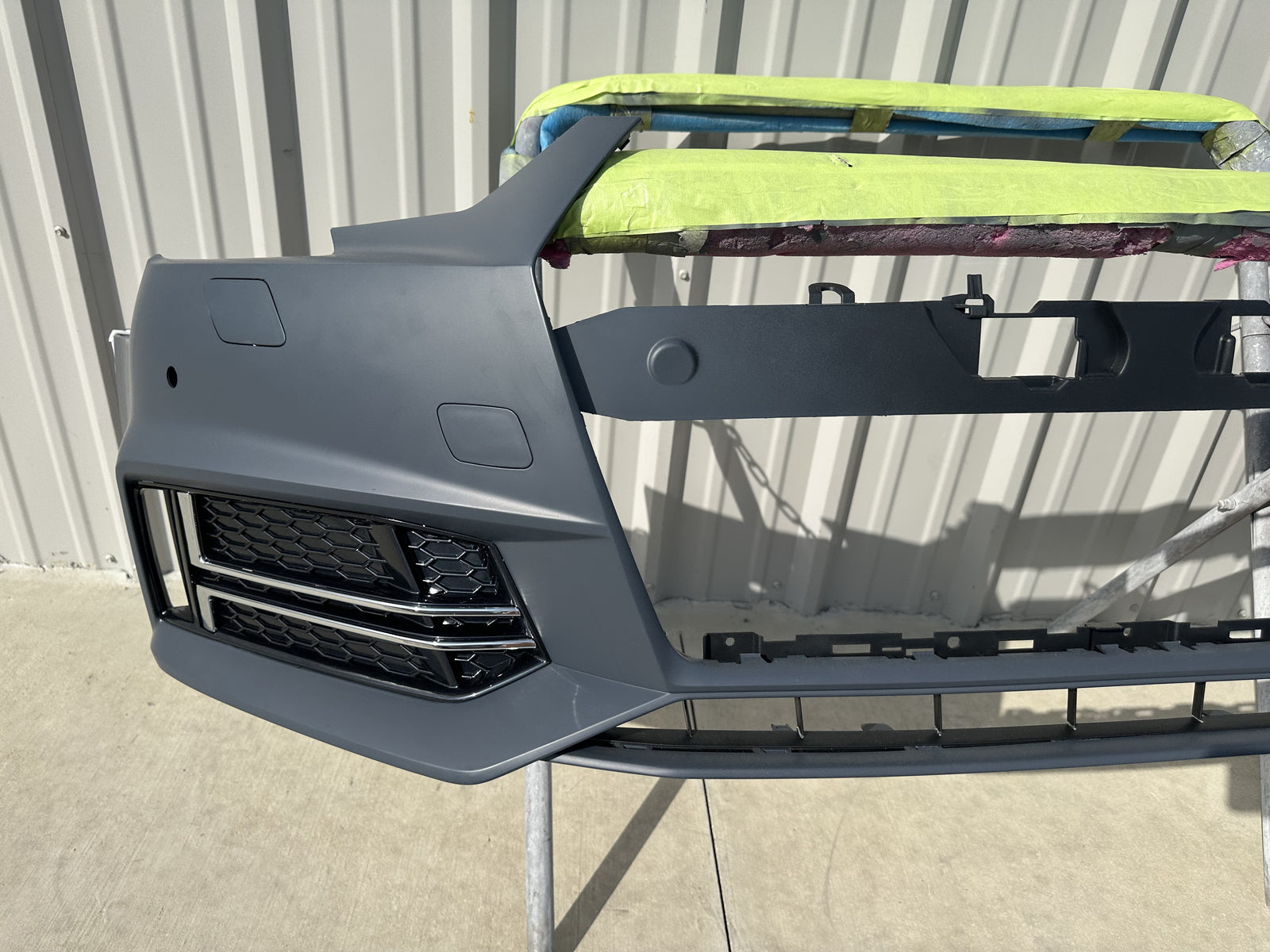 2017 2018 2019 Audi S4 A4 w/ S-line Front Bumper Cover NEW Primed W/Grilles