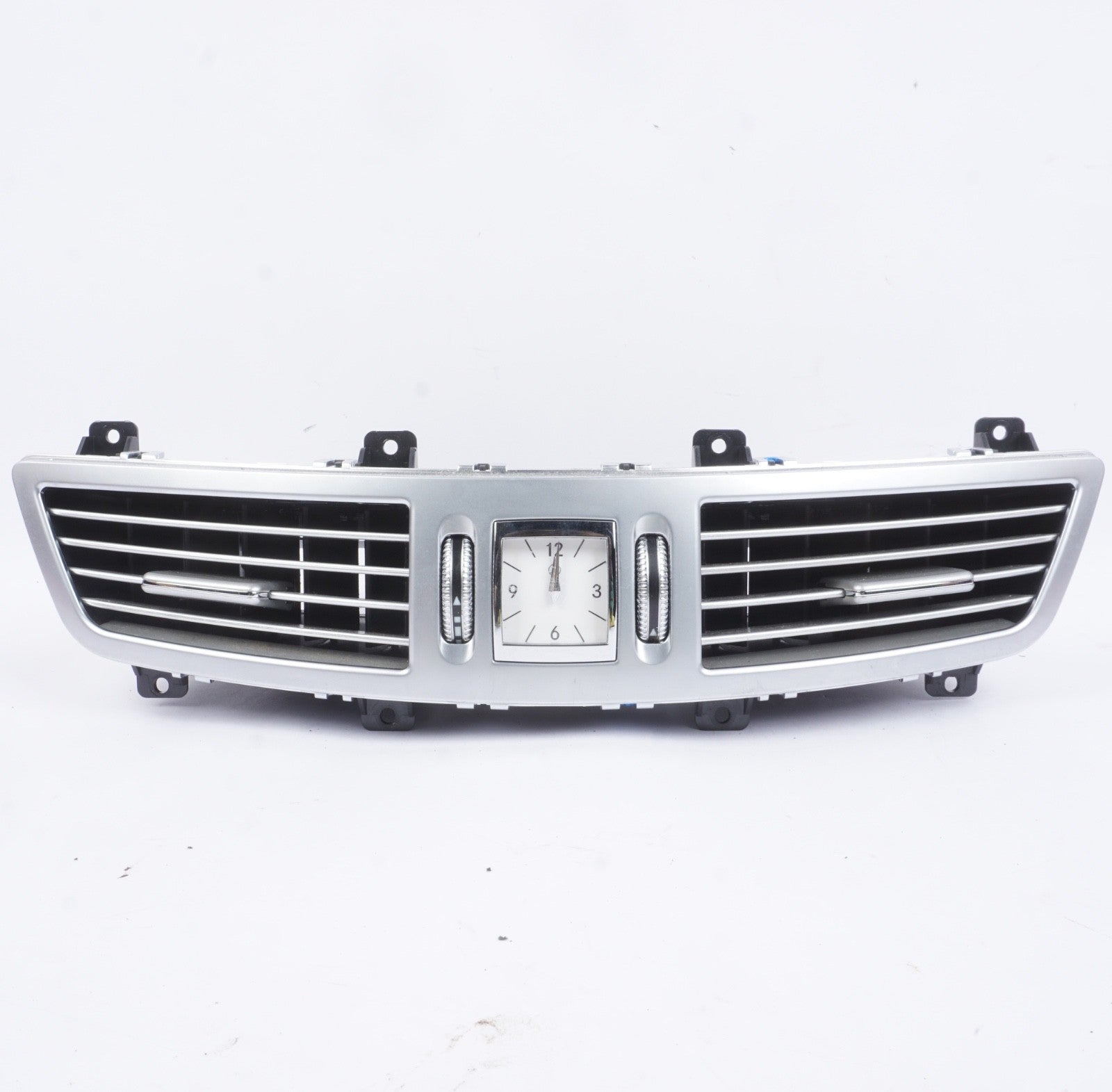 07-13 Mercedes W221 S550 Center Dash Air Vent AC A/C Clock Trim Cover Assembly