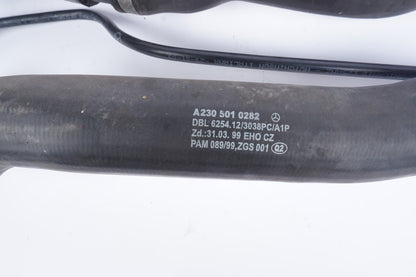 03-06 Mercedes R230 SL500 Upper Radiator Coolant Hose 2305010282 OEM Set