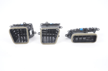 2012-2017 AUDI A8L A8 DASH AC HEATER AIR VENT SET OF 3 OEM