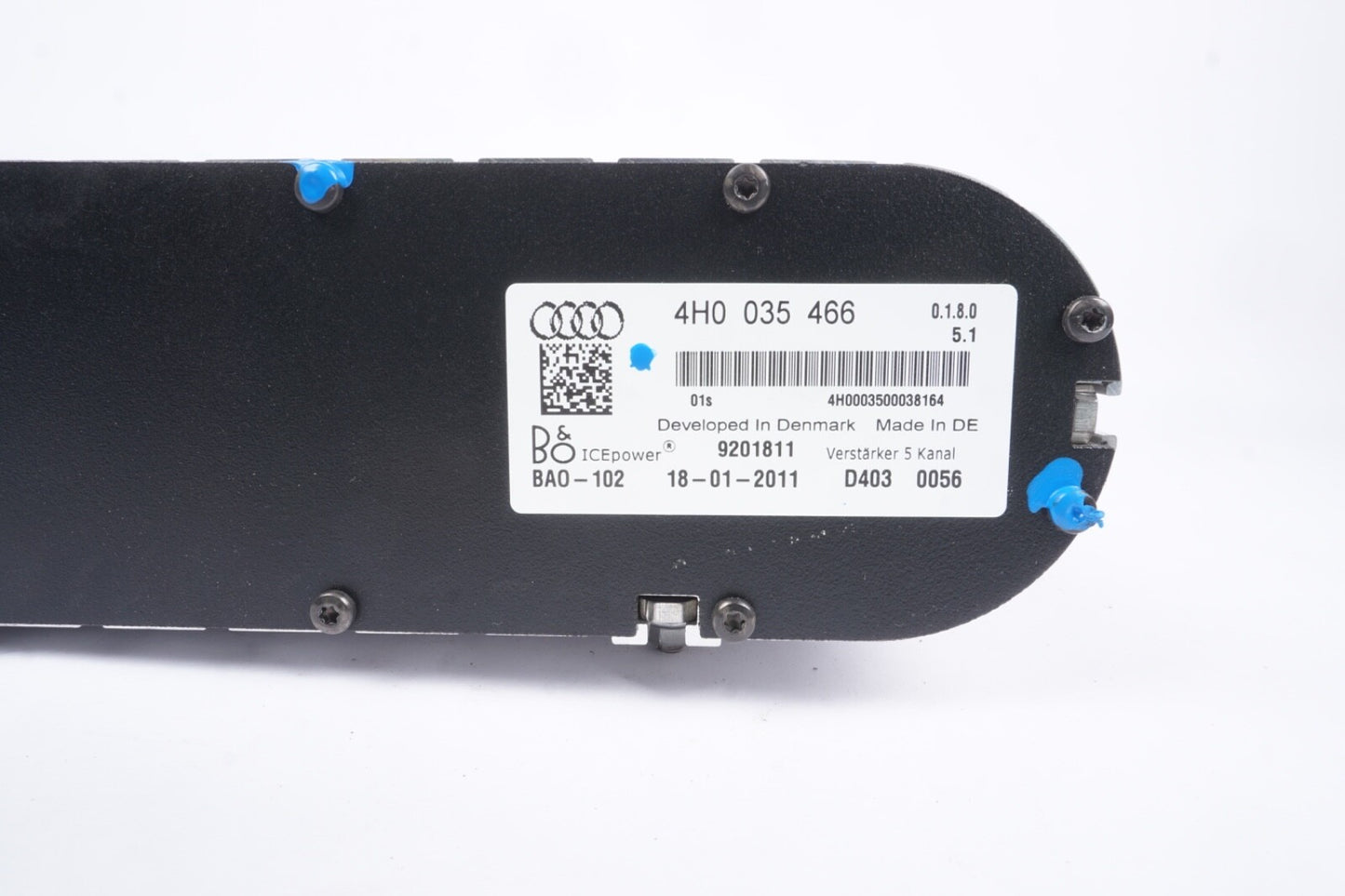 2011-2018 AUDI A8 S8 BANG & OLUFSEN RADIO AUDIO SLAVE AMPLIFIER 4H0035466 OEM