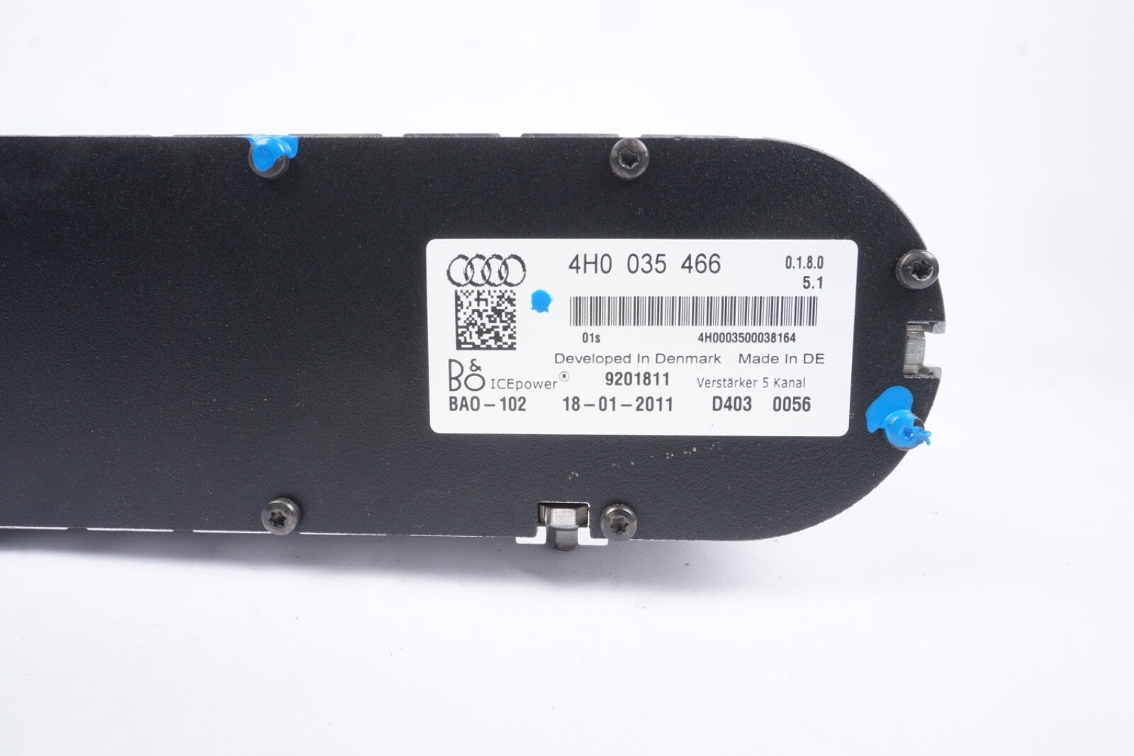 2011-2018 AUDI A8 S8 BANG & OLUFSEN RADIO AUDIO SLAVE AMPLIFIER 4H0035466 OEM